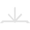 Ekena Millwork Vanguard Architectural Grade PVC Gable Bracket, 84"W x 45 1/2"H x 2"D x 4"F, 13/12 Pitch GBP084X46X0204VAN00 - alternate 5